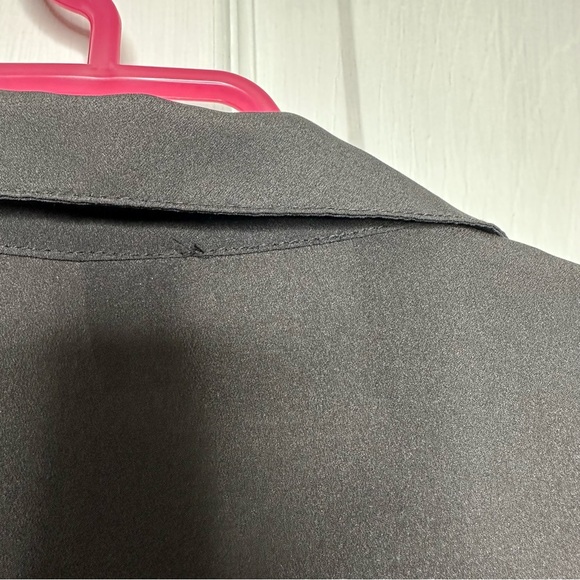 Old  Navy Button Up Blouse Semi Sheer Black Size Small - Picture 16 of 16